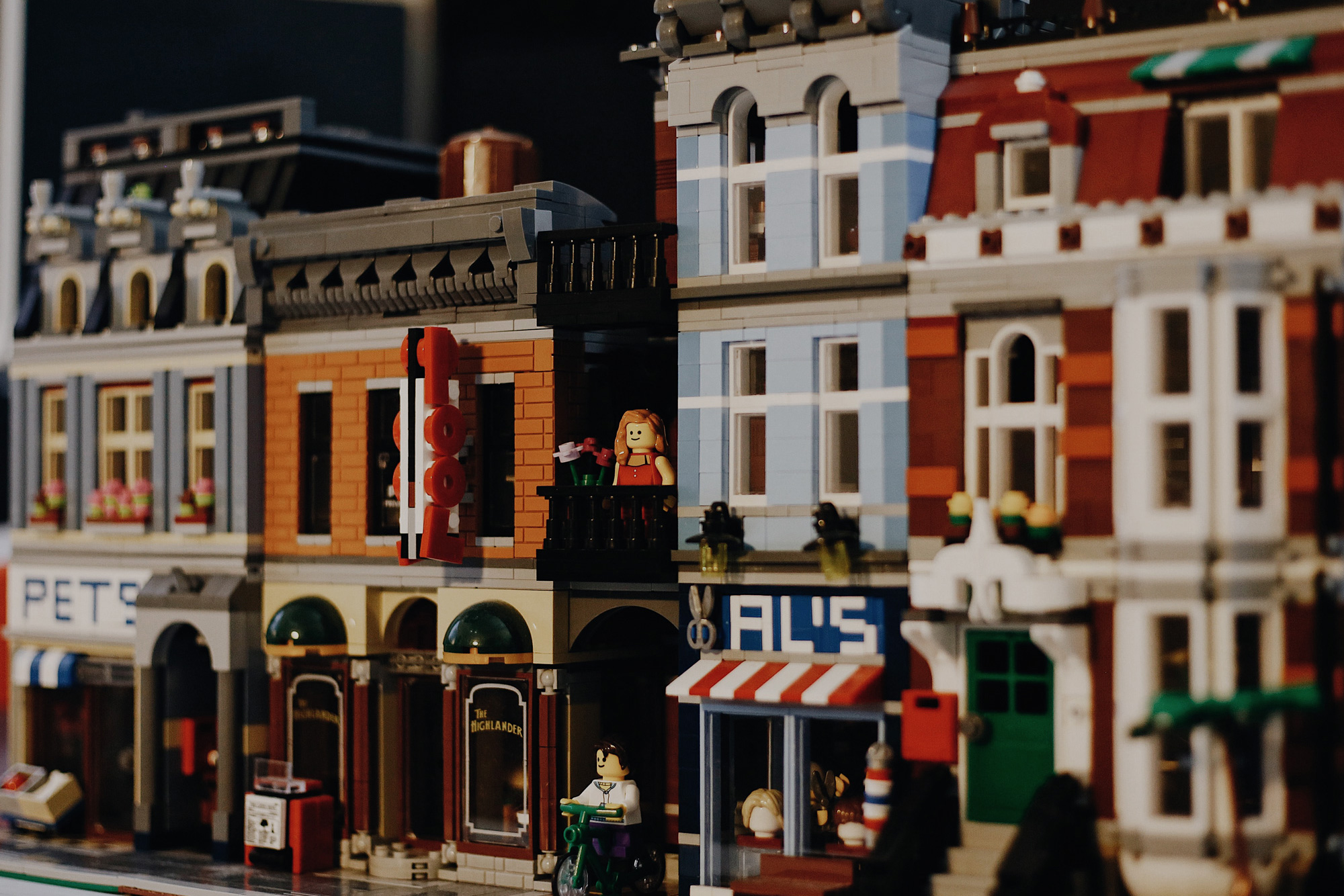 A streetscape made out of lego